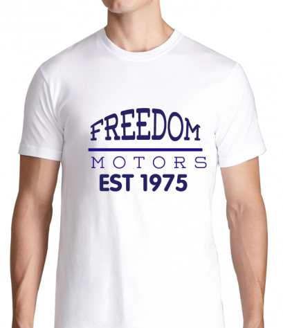 เสื้อคอวี Freedom motor est 1975